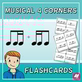 Flashcards with 4 Corners/Section - Standard Notation Reproducible PDF